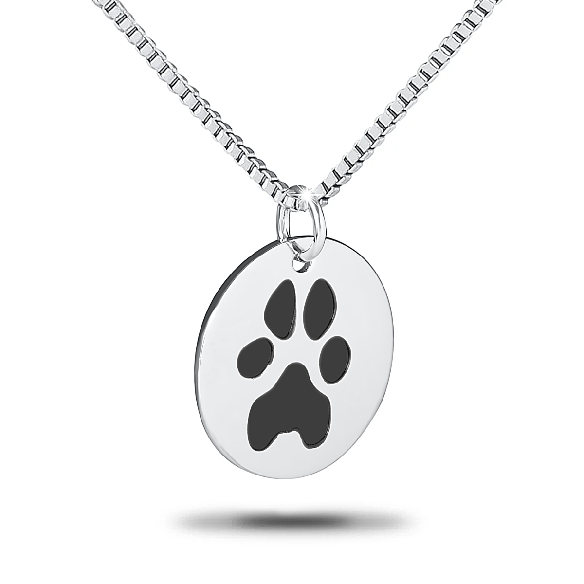 Olive Custom Paw Print Circle